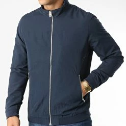Meilleure affaire ✔️ Veste Zippée Rush Harrington Bleu Marine de Jack And Jones 👏 -Jack And Jones Soldes jack and jones 344778 12204277 NAVY BLAZER 20221024T151916 03