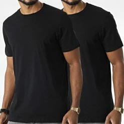 Grosses soldes 🧨 Lot De 2 Tee 👕 Shirts Underwear Noir de Jack And Jones 🥰