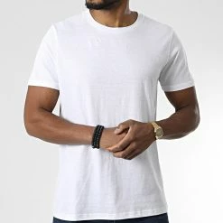 Meilleure vente 🧨 Lot De 2 Tee 👕 Shirts Underwear Blanc de Jack And Jones 🎉 -Jack And Jones Soldes jack and jones 345739 12230199 WHITE WHITE 20221031T141308 03