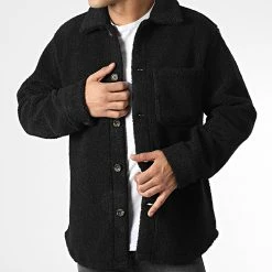 Tout neuf 🌟 Surchemise Fourrure Owen Noir de Jack And Jones 👏