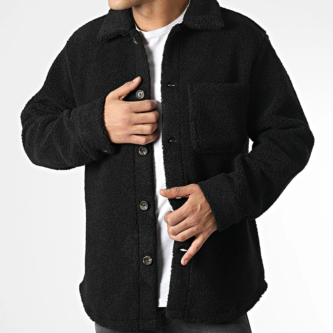 Tout neuf 🌟 Surchemise Fourrure Owen Noir de Jack And Jones 👏 1 Tout neuf 🌟 Surchemise Fourrure Owen Noir de Jack And Jones 👏