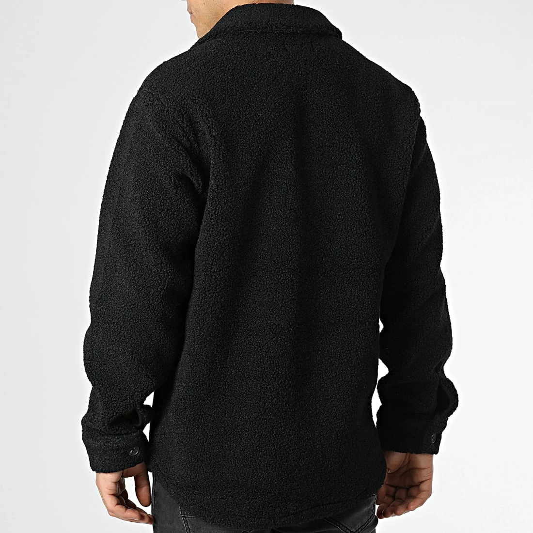 Tout neuf 🌟 Surchemise Fourrure Owen Noir de Jack And Jones 👏 4 Tout neuf 🌟 Surchemise Fourrure Owen Noir de Jack And Jones 👏 – Image 4