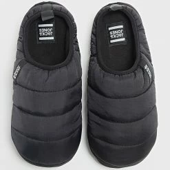 Bon marché 🎁 Chaussons Paddy Nylon Slipper Noir de Jack And Jones 🤩