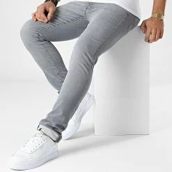 Budget ✨ Jean Slim Glenn Icon Gris de Jack And Jones ❤️ -Jack And Jones Soldes jack and jones 345763 12224133 GREY DENIM 20221027T152104 03