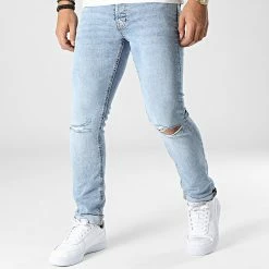 Meilleure vente 👏 Jean Slim Glenn Original Bleu Wash de Jack And Jones 🌟