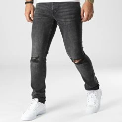 Meilleure affaire 💯 Jean Slim Glenn Original Noir de Jack And Jones 🤩