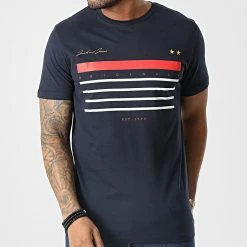 Meilleure vente 🌟 Tee 👚 Shirt Requims Bleu Marine de Jack And Jones 🌟