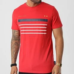 Promo 😀 Tee 👚 Shirt Requims Rouge de Jack And Jones 🔔