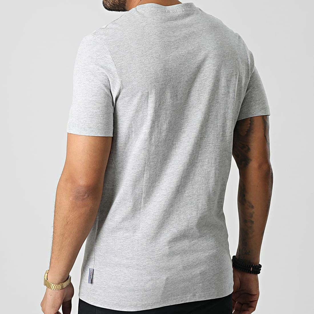 Bon marché 🔥 Tee 👚 Shirt Requims Gris Chiné de Jack And Jones ✨ 4 Bon marché 🔥 Tee 👚 Shirt Requims Gris Chiné de Jack And Jones ✨ – Image 4