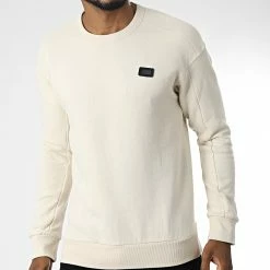 Promo 👏 Sweat Crewneck Classic Beige de Jack And Jones 🎁 -Jack And Jones Soldes jack and jones 346485 12216345 MOONBEAM 20221031T154446 03