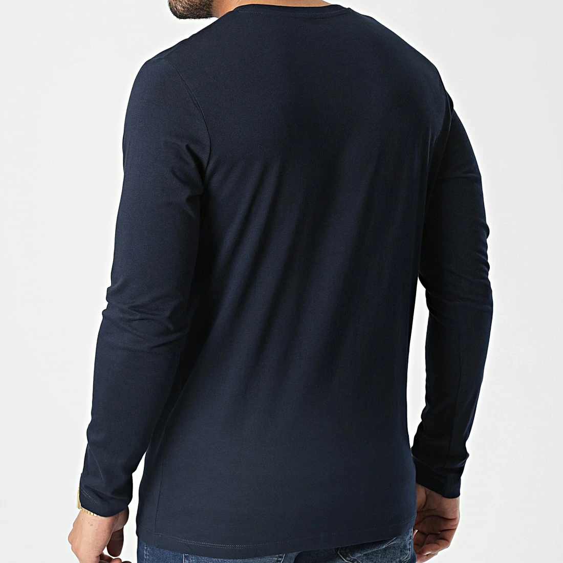 Meilleur prix 🥰 Tee 👕 Shirt Manches Longues Ferry Bleu Marine de Jack And Jones ✔️ 4 Meilleur prix 🥰 Tee 👕 Shirt Manches Longues Ferry Bleu Marine de Jack And Jones ✔️ – Image 4