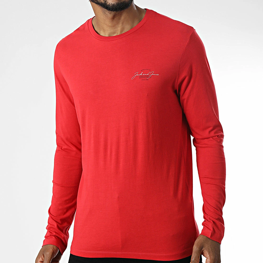 Vente flash 🔔 Tee 👕 Shirt Manches Longues Ferry Rouge de Jack And Jones 🎁 1 Vente flash 🔔 Tee 👕 Shirt Manches Longues Ferry Rouge de Jack And Jones 🎁