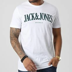 Vente flash 💯 Tee 👚 Shirt Hook Blanc de Jack And Jones 🎉 -Jack And Jones Soldes jack and jones 346494 12225559 WHITE 20221103T160735 03