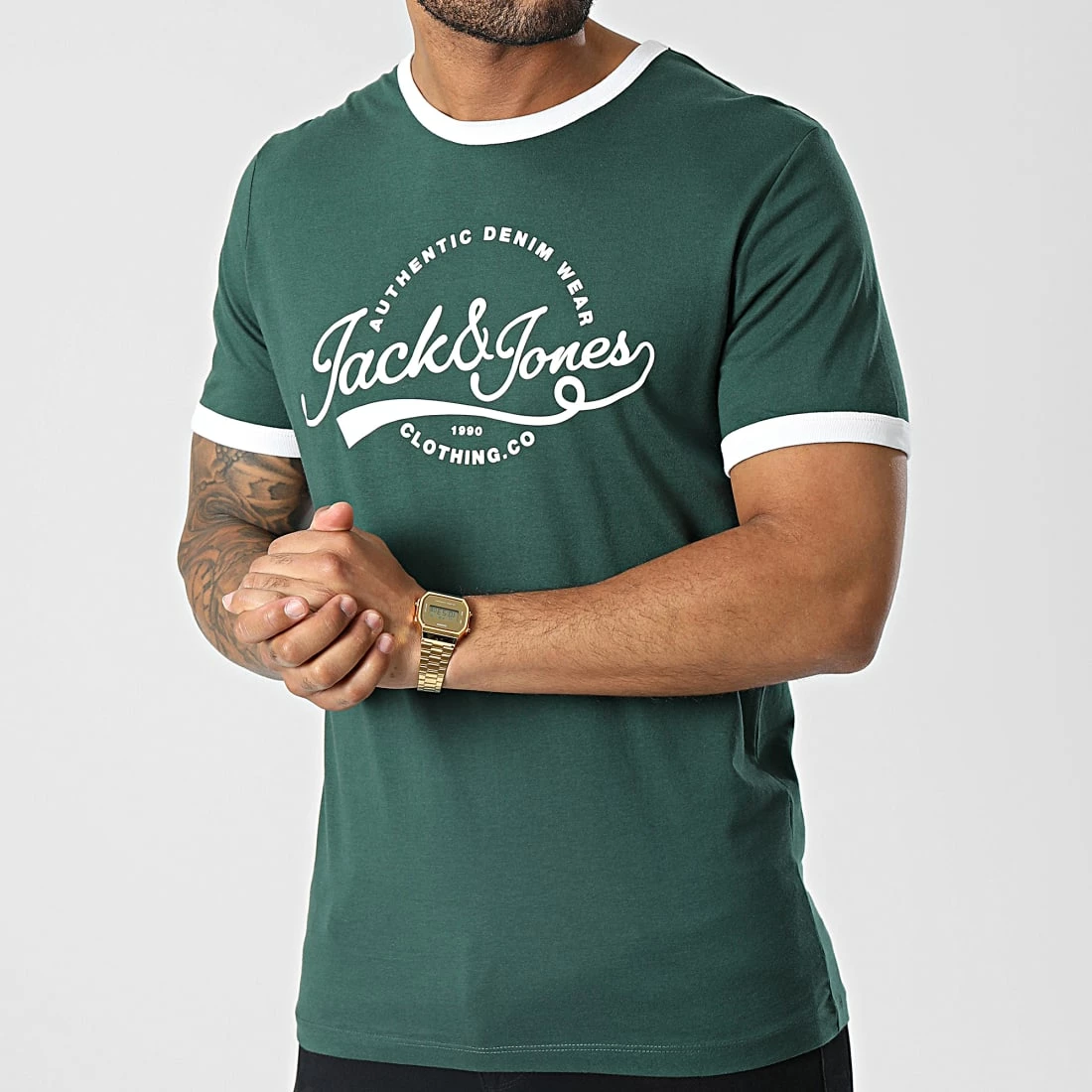 Top 10 👍 Tee 👕 Shirt 12230623 Vert de Jack And Jones 🛒 3 Top 10 👍 Tee 👕 Shirt 12230623 Vert de Jack And Jones 🛒 – Image 3