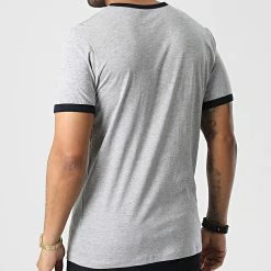 Meilleure affaire 🔥 Tee 👚 Shirt 12230623 Gris Chiné de Jack And Jones 🎉 -Jack And Jones Soldes jack and jones 346499 12230623 LIGHT GREY MELANGE 20221104T142619 04
