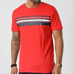 Remise 🧨 Tee 👚 Shirt Willow Rouge de Jack And Jones ❤️