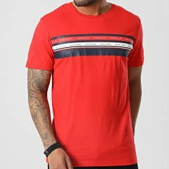 Remise 🧨 Tee 👚 Shirt Willow Rouge de Jack And Jones ❤️ -Jack And Jones Soldes jack and jones 346500 12230979 HIGH RISK RED 20221103T162403 03