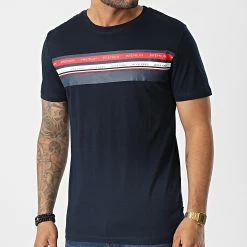 Meilleur prix 👍 Tee 👕 Shirt Willow Bleu Marine de Jack And Jones 💯