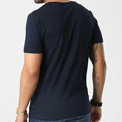 Meilleur prix 👍 Tee 👕 Shirt Willow Bleu Marine de Jack And Jones 💯 -Jack And Jones Soldes jack and jones 346502 12230979 NAVY BLAZER 20221103T161124 04