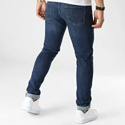 Tout neuf ⭐ Jean Slim Glenn 12224987 Bleu Denim de Jack And Jones 🌟 -Jack And Jones Soldes jack and jones 346506 12224987 BLUE DENIM 20221108T152019 04
