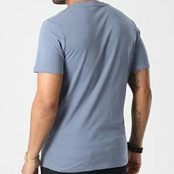 Budget 🛒 Tee 👚 Shirt Corp Logo 12151955 Bleu de Jack And Jones 🤩 -Jack And Jones Soldes jack and jones 346534 12151955 FLINT STONE SLIM LARGE 20221104T150123 04
