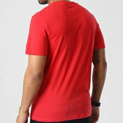 Le moins cher 👏 Tee 👕 Shirt Corp Logo Rouge de Jack And Jones 🎁 -Jack And Jones Soldes jack and jones 346540 12151955 TRUE RED PLAY 4 20221103T162336 04
