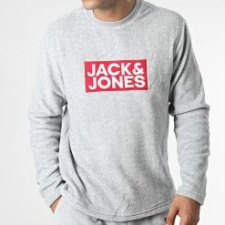 Offres 😍 Ensemble Loungewear Fleece Gris Chiné de Jack And Jones ✨ -Jack And Jones Soldes jack and jones 346562 12224985 LIGHT GREY MELA LIGHT GREY 20221031T162630 03