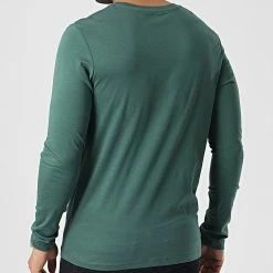 Meilleure vente 💯 Tee 👕 Shirt Manches Longues Ferry Vert de Jack And Jones 🧨 -Jack And Jones Soldes jack and jones 346568 12225554 TREKKING GREEN 20221104T142820 04