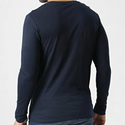 Remise ⌛ Tee 👕 Shirt Manches Longues Ferry 12225554 Bleu Marine de Jack And Jones 🤩 -Jack And Jones Soldes jack and jones 346569 12225554 NAVY BLAZER 20221104T150807 04