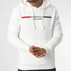 Vente flash 🥰 Sweat Capuche Groom 12230990 Blanc de Jack And Jones 🔥 -Jack And Jones Soldes jack and jones 346615 12230990 CLOUD DANCER 20221104T154856 03
