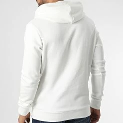 Vente flash 🥰 Sweat Capuche Groom 12230990 Blanc de Jack And Jones 🔥 -Jack And Jones Soldes jack and jones 346615 12230990 CLOUD DANCER 20221104T154857 04