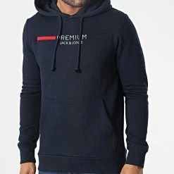 Les meilleures critiques de 👏 Sweat Capuche Groom 12230990 Bleu Marine de Jack And Jones 👍