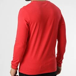 Top 10 🔥 Tee 👚 Shirt Manches Longues Ferry Rouge de Jack And Jones 😍 -Jack And Jones Soldes jack and jones 346624 12225554 ROCOCCO RED 20221104T152718 04