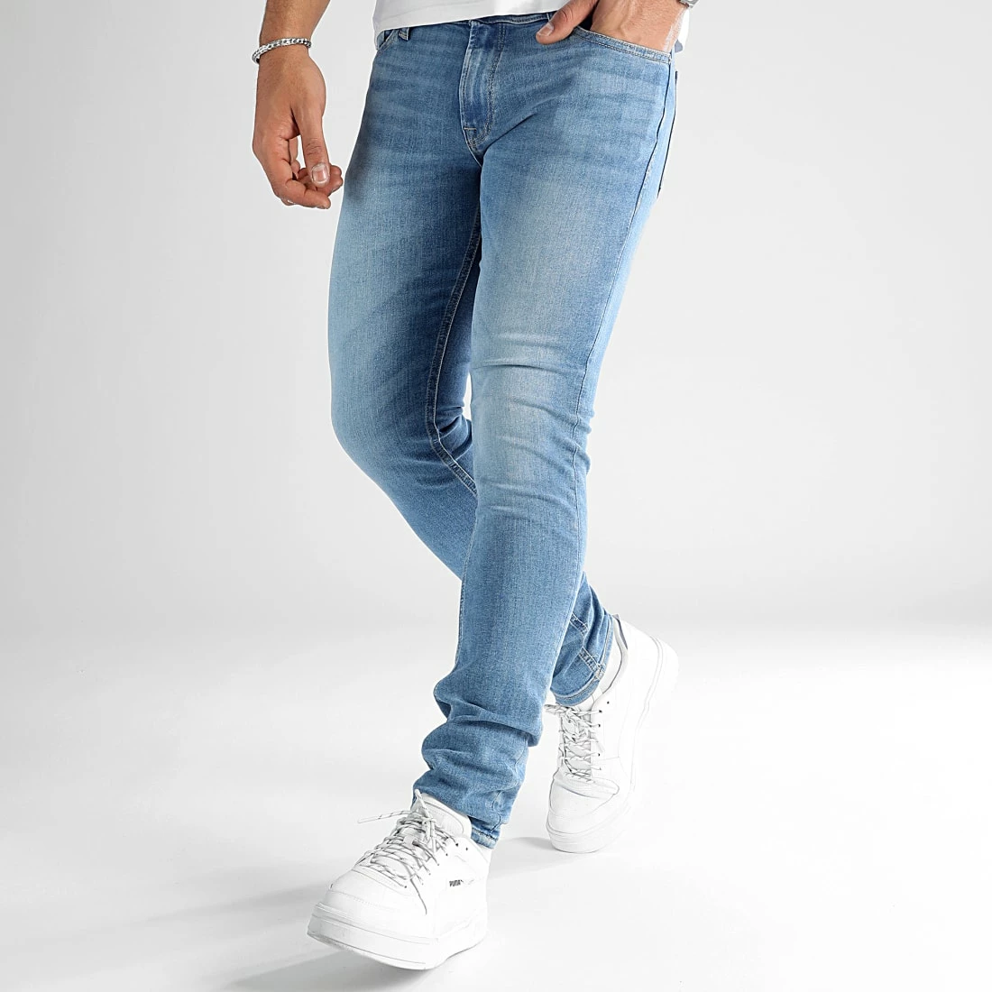Promo 🎉 Jean Skinny Liam 12224986 Bleu Denim de Jack And Jones 💯 3 Promo 🎉 Jean Skinny Liam 12224986 Bleu Denim de Jack And Jones 💯 – Image 3