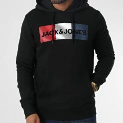 Tout neuf 😉 Lot De 2 Sweats Capuche Corp Logo 12191761 Gris Chiné Noir de Jack And Jones 😀 -Jack And Jones Soldes jack and jones 346634 12191761 LGM LGM PLAY 20221104T155025 03