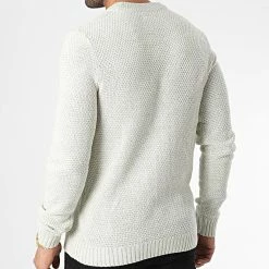 Meilleure affaire 😍 Pull Craig Beige de Jack And Jones 😉 -Jack And Jones Soldes jack and jones 347210 12220809 WHITE MEL 20221110T155415 04