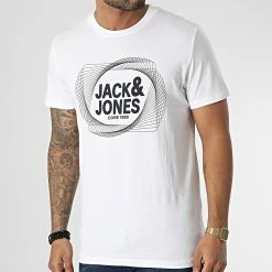 Budget ✔️ Tee 👕 Shirt Luca Blanc de Jack And Jones 🌟