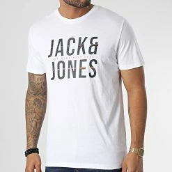 Meilleur prix ⌛ Tee 👚 Shirt Xilo Blanc de Jack And Jones 🔔