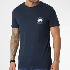 Acheter 🛒 Tee 👕 Shirt Isiah Bleu Marine de Jack And Jones ❤️