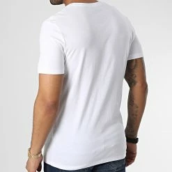 Nouveau 🧨 Tee 👚 Shirt Ferry Blanc de Jack And Jones 🛒 -Jack And Jones Soldes jack and jones 347255 12225557 BRIGHT WHITE 20221110T153033 04