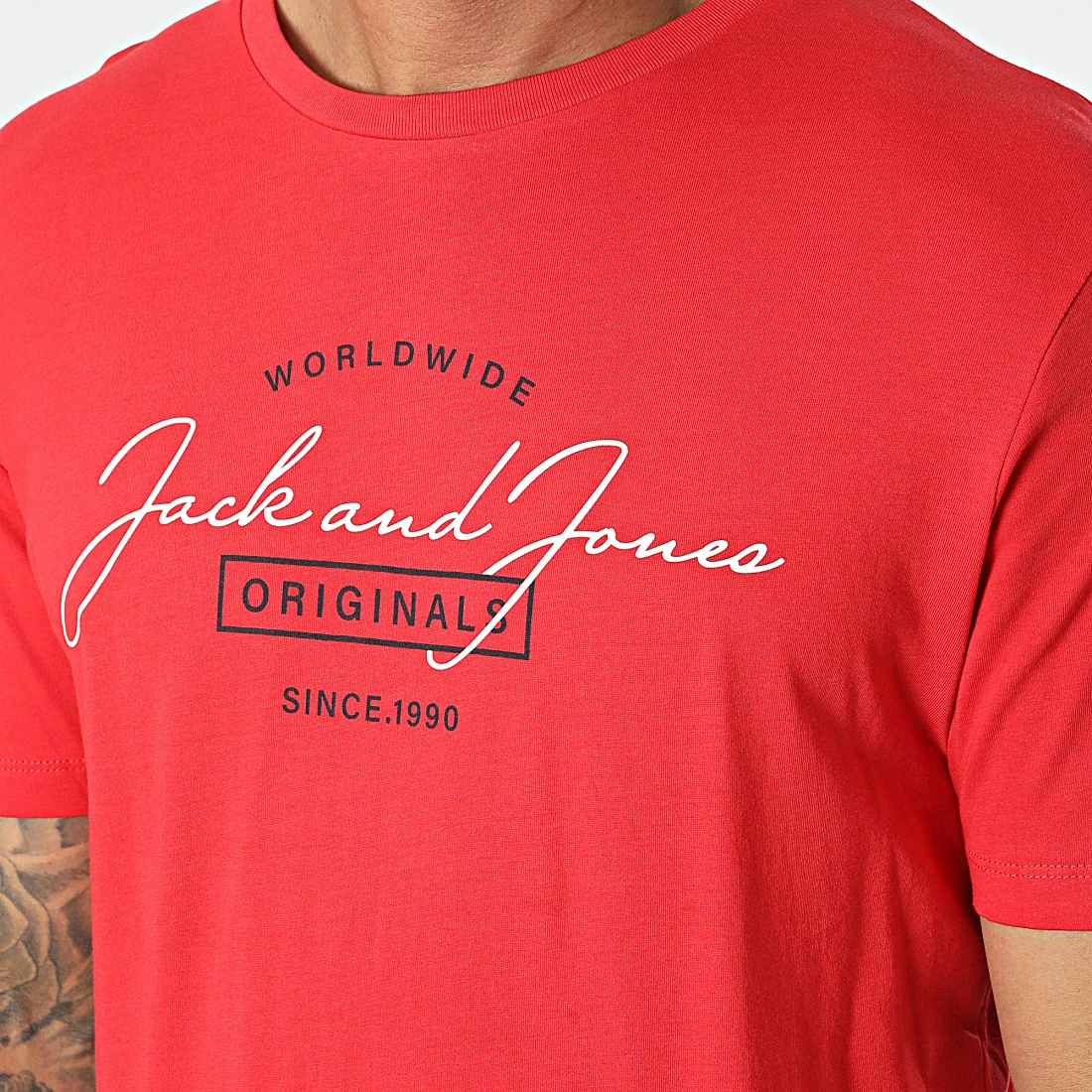 Promo ✨ Tee 👕 Shirt Ferry Rouge de Jack And Jones 😍 2 Promo ✨ Tee 👕 Shirt Ferry Rouge de Jack And Jones 😍 – Image 2