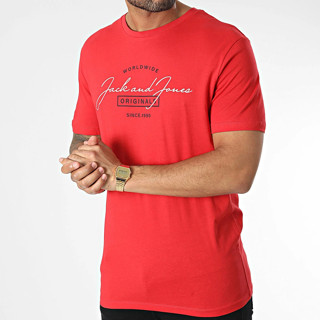 Promo ✨ Tee 👕 Shirt Ferry Rouge de Jack And Jones 😍 3 Promo ✨ Tee 👕 Shirt Ferry Rouge de Jack And Jones 😍 – Image 3