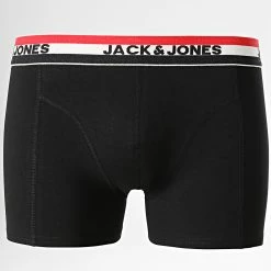 Budget ❤️ Lot De 3 Boxers Cotton Rouge Blanc Noir de Jack And Jones ✔️ -Jack And Jones Soldes jack and jones 347307 12221109 BLACK RED WHIT 20221121T135213 04