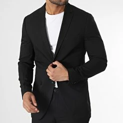 Coupon ⭐ Ensemble Costume 2 Pièces Franco Noir de Jack And Jones 🔔 -Jack And Jones Soldes jack and jones 347331 12181339 BLACK 20221110T161126 03