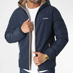 Les meilleures critiques de 🔥 Veste Zippée Capuche Réversible Paul Bleu Marine Beige de Jack And Jones 🎁 -Jack And Jones Soldes jack and jones 347355 12214771 NAVY BLAZER 20221110T154653 03