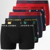 Le moins cher ✔️ Lot De 5 Boxers Smiley Xmas Bleu Marine Noir Rouge de Jack And Jones 🎁