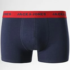 Le moins cher ✔️ Lot De 5 Boxers Smiley Xmas Bleu Marine Noir Rouge de Jack And Jones 🎁 -Jack And Jones Soldes jack and jones 347356 12220943 NAVY BLAZER BLACK BI 20221121T135626 03