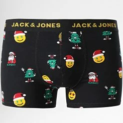 Le moins cher ✔️ Lot De 5 Boxers Smiley Xmas Bleu Marine Noir Rouge de Jack And Jones 🎁 -Jack And Jones Soldes jack and jones 347356 12220943 NAVY BLAZER BLACK BI 20221121T135629 05