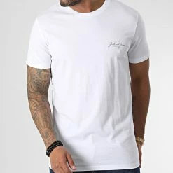 Le moins cher ✔️ Tee 👕 Shirt Ferry Blanc de Jack And Jones 🤩 -Jack And Jones Soldes jack and jones 347366 12225556 BRIGHT WHITE 20221110T154544 03