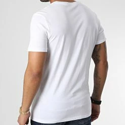 Le moins cher ✔️ Tee 👕 Shirt Ferry Blanc de Jack And Jones 🤩 -Jack And Jones Soldes jack and jones 347366 12225556 BRIGHT WHITE 20221110T154545 04